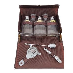 1975 Travel Bar Set Arrowhead Country Club Drinking Kit Mixing